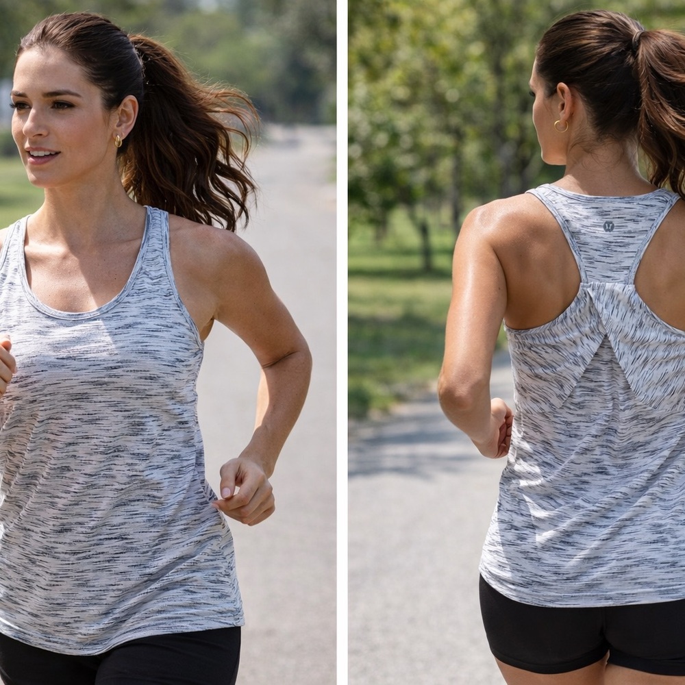 Lululemon Women's Gray Athletic Tank Top